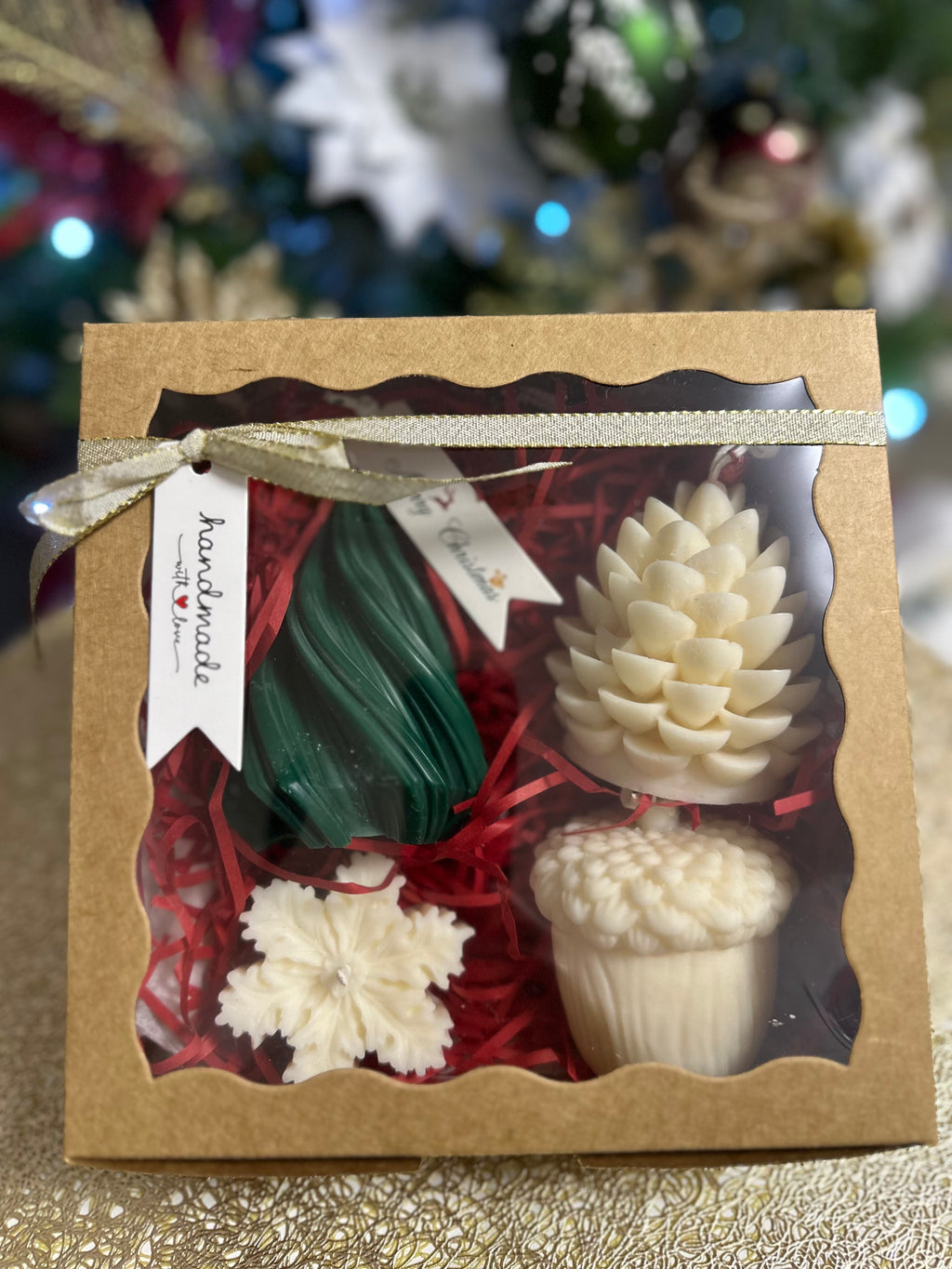 Coffret 4 bougies - Douceurs de Noël