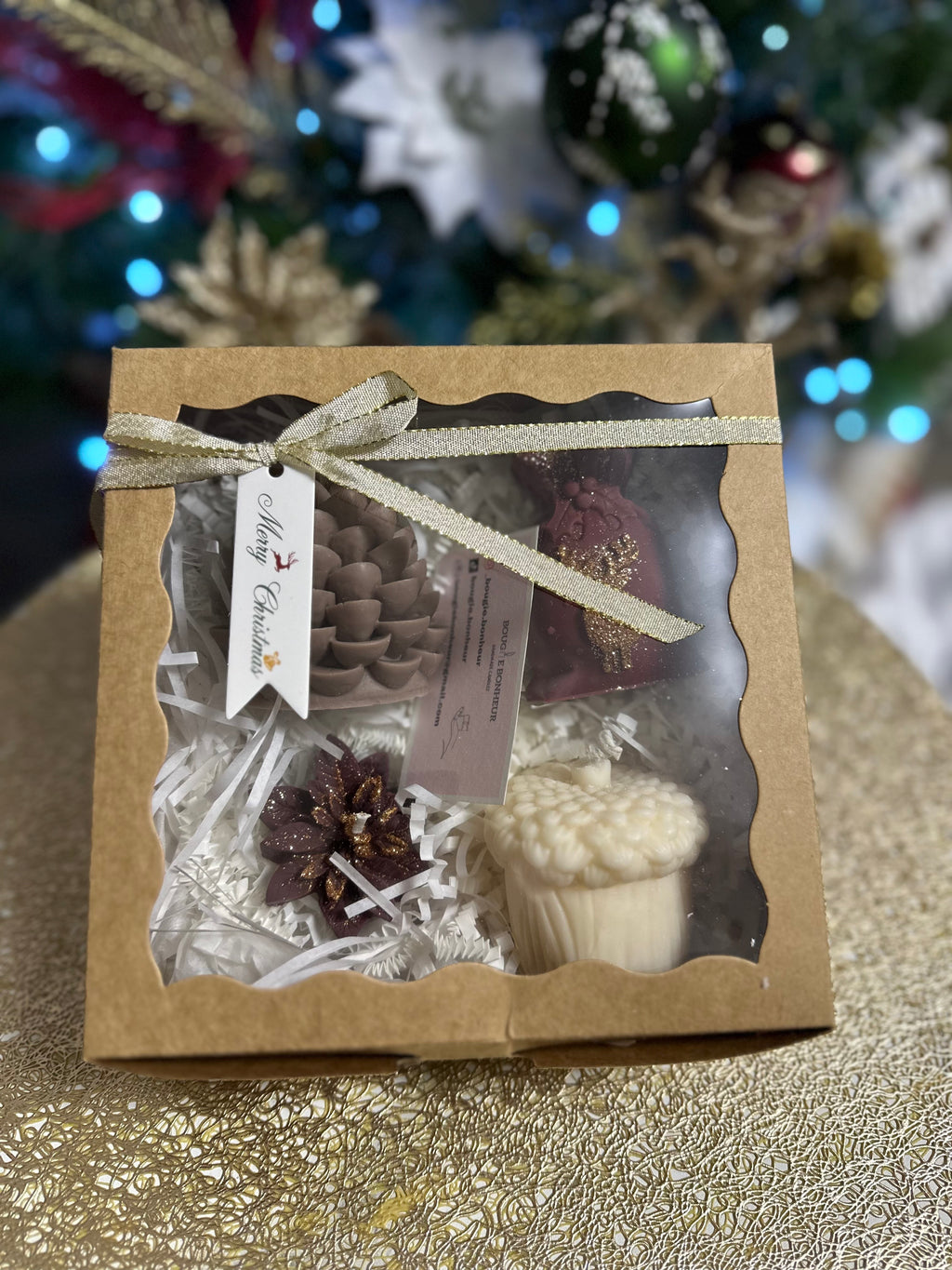 Coffret 4 bougies - Douceurs de Noël