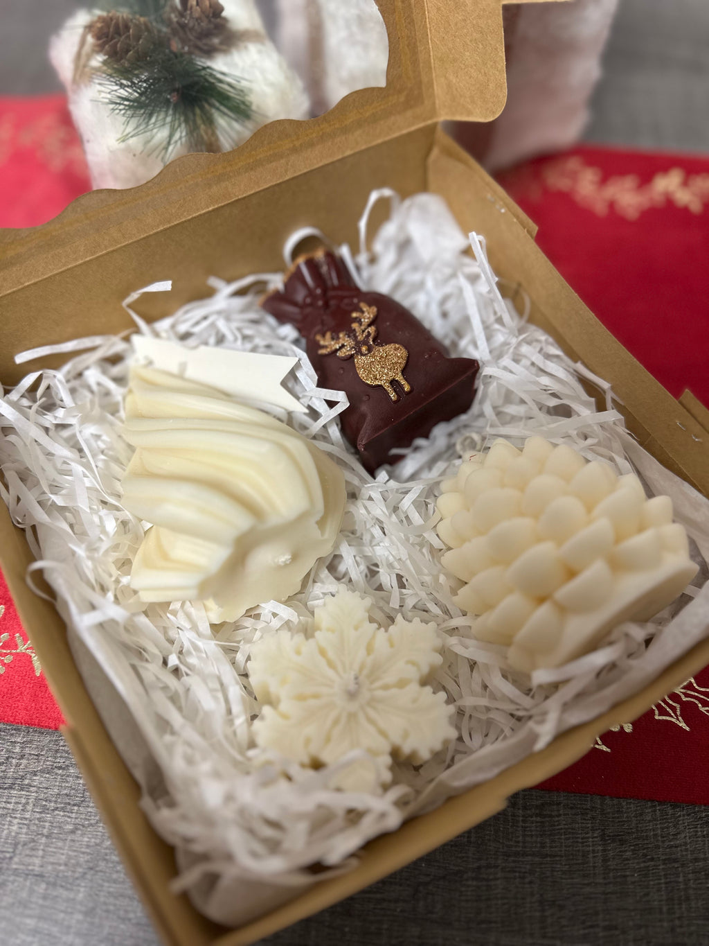 Coffret 4 bougies - Douceurs de Noël