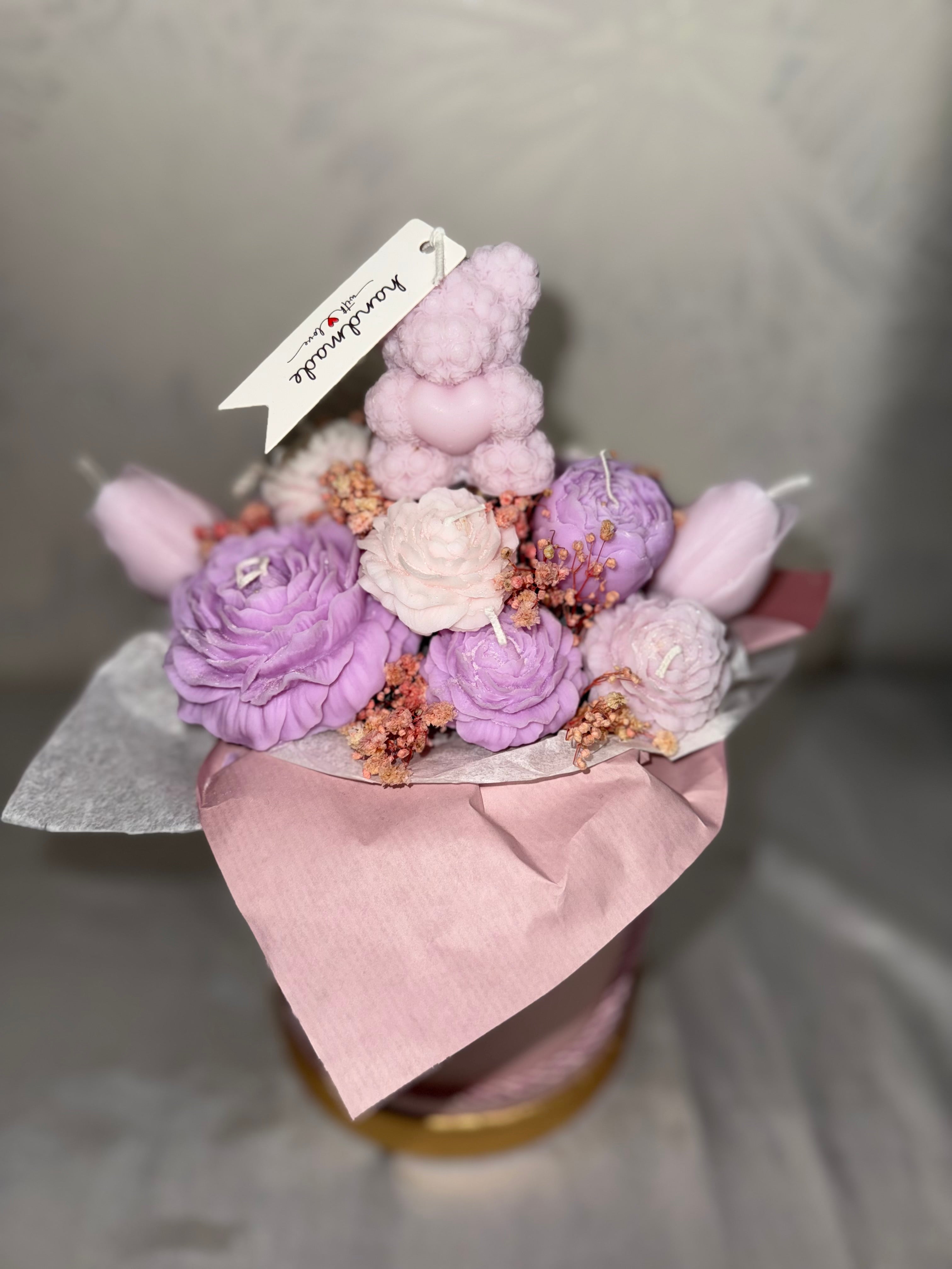 Coffret petits ourson et fleurs